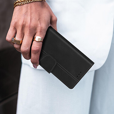 Avis Avizar Housse pour Smartphone 5 à 5.5 pouces Universelle Porte-cartes Fonction slide  noir