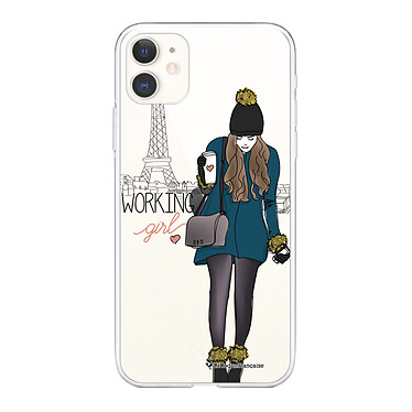LaCoqueFrançaise Coque iPhone 11 360 intégrale transparente Motif Working girl Tendance