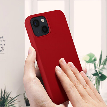 Acheter Avizar Coque iPhone 13 Mini Silicone Semi-rigide Finition Soft-touch rouge carmin