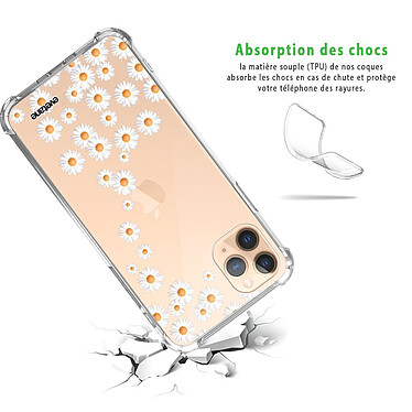 Avis Evetane Coque iPhone 11 Pro Max anti-choc souple angles renforcés transparente Motif Marguerite