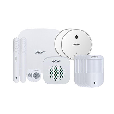 Dahua - Kit d'alarme IP Wifi - ARC3000H-03-FW2 Kit 8