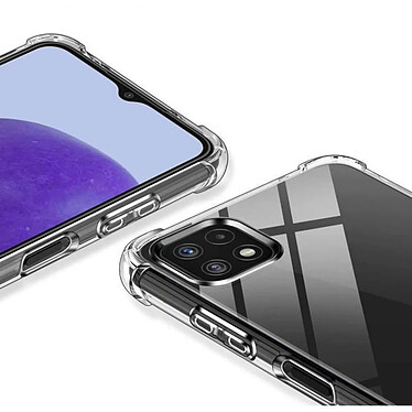 Evetane Coque Samsung Galaxy A22 5G Anti-Chocs avec Bords Renforcés en silicone transparente Motif Housse Protection pas cher