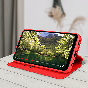 Acheter Avizar Housse pour Samsung Galaxy A03 Core Portefeuille Fonction Support Vidéo  rouge