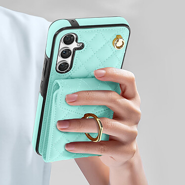 Acheter Avizar Coque Cordon pour Samsung Galaxy A54 5G Dos Portefeuille Bague Support  Turquoise