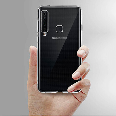 Acheter Avizar Coque Samsung Galaxy A9 2018 Silicone + Film Verre Trempé écran - Contour noir