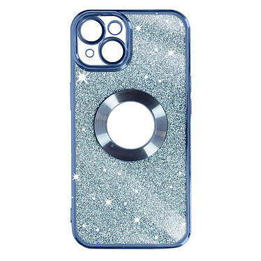 Avizar Coque pour iPhone 14 Plus Paillette Amovible Silicone Gel  Bleu