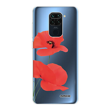 Evetane Coque Xiaomi Redmi Note 9 360 intégrale transparente Motif Coquelicot Tendance