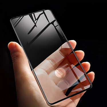 Avizar Film Samsung Galaxy S20 Ultra Verre Trempé Incurvé Transparent au Contour Noir pas cher