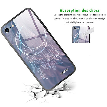 Avis Evetane Coque iPhone 7/8/ iPhone SE 2020/ 2022 Coque Soft Touch Glossy Lune Attrape Rêve Design