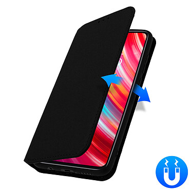 Avizar Housse Xiaomi Redmi Note 8 Pro Étui Folio Portefeuille Fonction Support noir pas cher