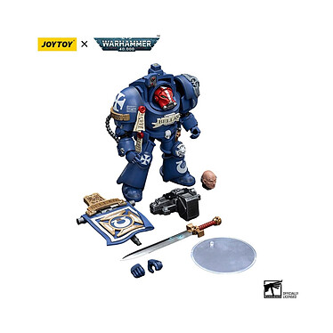 Warhammer 40k - Figurine 1/18 Ultramarines Terminators Sergeant Bellan 12 cm pas cher