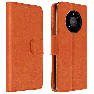 Avizar Étui Huawei Mate 40 Pro / Pro Plus Portefeuille Ultra-résistante Clapet – Orange