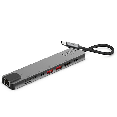 Acheter Linq Multiports USB-C 8-en-1 Gris