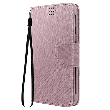 Avizar Etui universel pour Smartphone 152 x 76 x 10 mm avec Porte-cartes  Fancy Style rose champagne