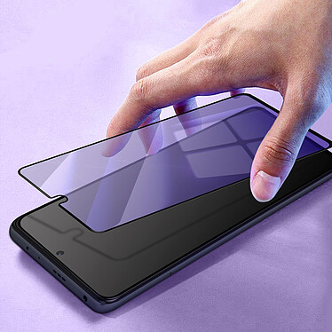 Avizar Protège écran pour Redmi Note 10 Pro et Pro Max Anti-lumière Bleue Noir pas cher