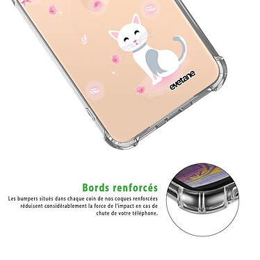Acheter Evetane Coque iPhone 11 Pro Max anti-choc souple angles renforcés transparente Motif Chat et Fleurs