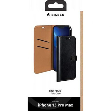 Acheter BigBen Connected Étui pour iPhone 13 Pro Max Folio Wallet avec Languette Aimantée Noir