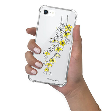 LaCoqueFrançaise Coque iPhone 7/8/ iPhone SE 2020 Silicone antichocs Solides coins renforcés  transparente Motif Fleurs Cerisiers pas cher