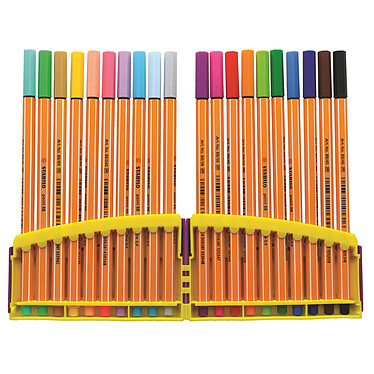 STABILO Colorparade x 20 stylos-feutres point 88 Assortis dont 10 pastel