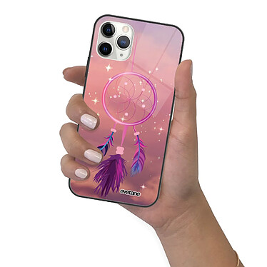 Evetane Coque iPhone 12 Pro Max Coque Soft Touch Glossy Attrape rêve rose Design pas cher