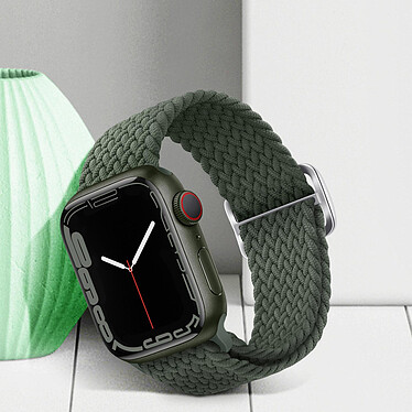 Acheter Avizar Bracelet pour Apple Watch 41mm et 40mm et 38 mm Nylon Tressé Ajustable par Boucle Métallique  vert kaki