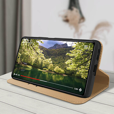 Acheter Avizar Housse pour Xiaomi Poco F4 GT Clapet Magnétique Portefeuille Fonction Support Vidéo  doré