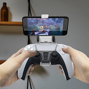 Avis Support Smartphone Manette PS5 Ajustable de 0 à 180° Design Pliable Transparent