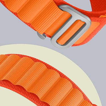 Acheter Avizar Bracelet pour Galaxy Watch 5 / 5 Pro / 4 Nylon Ajustable Boucle Alpine  orange