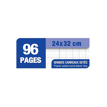 Avis OXFORD Lot de 5 Cahiers Piqué 24 x 32 cm Grands Carreaux Seyès 96 pages 90g