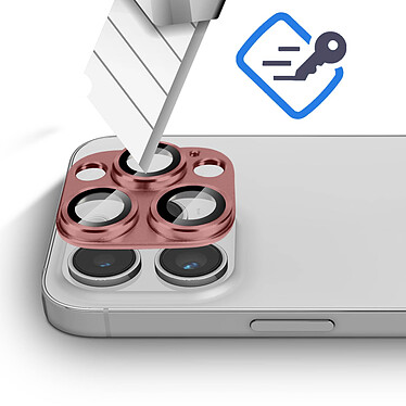 Avis Avizar Film Caméra pour iPhone 14 Pro et 14 Pro Max Verre Trempé + Alliage d'Aluminium  Rose