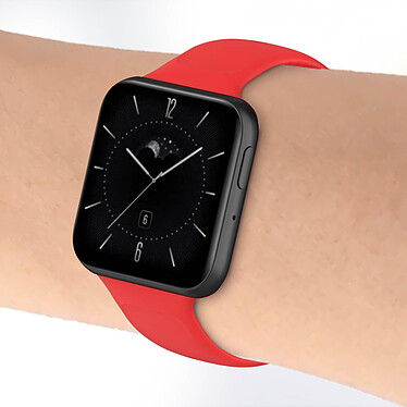 Avis Avizar Bracelet pour Oppo Watch 3 Silicone Soft-Touch Sange à Trous  rouge
