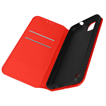 Avizar Housse pour Wiko Y82 Clapet Portefeuille Fonction Support Vidéo  Rouge