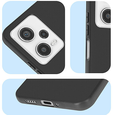 Avizar Coque pour Xiaomi Redmi Note 12 Pro 5G Silicone Gel Flexible Fine et Légère  Noir pas cher