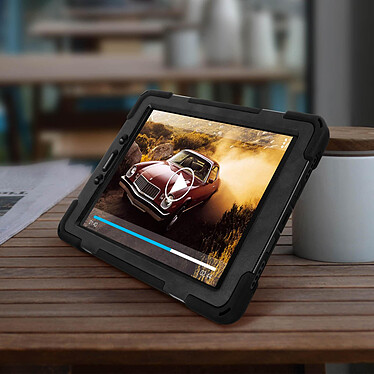 Acheter Avizar Coque Galaxy Tab A 8.0 2019 Hybride Poignée Rotative Béquille Support Noir
