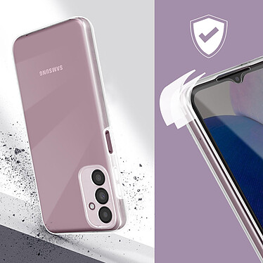 Avis Avizar Coque Intégrale pour Samsung Galaxy A14 5G et 4G Arrière Rigide et Avant Souple Transparent