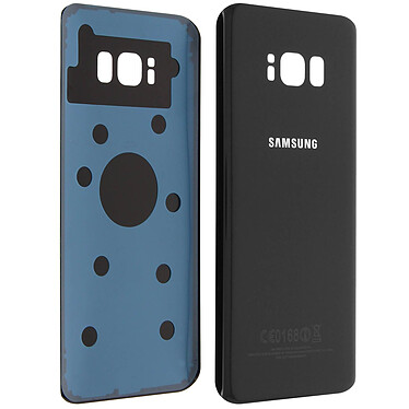 Clappio Cache Batterie Galaxy S8 Plus Vitre Arrière noir
