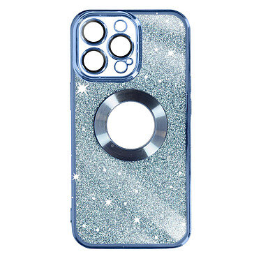 Avizar Coque pour iPhone 13 Pro Paillette Amovible Silicone Gel  Bleu