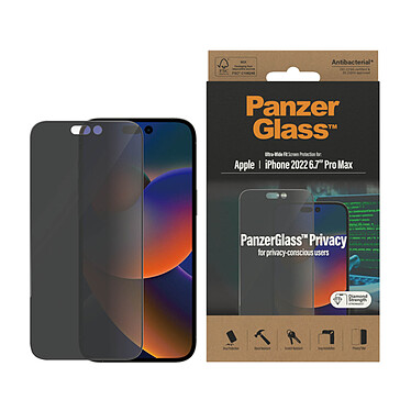 Avis PanzerGlass Verre de protection Privacy pour iPhone 14 Pro Max