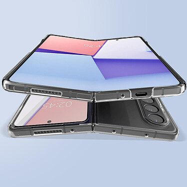 Avizar Coque pour Samsung Galaxy Z Fold 4 Silicone Gel et Verre Trempé 9H contour noir pas cher