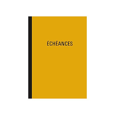 ELVE Cahier piqûre 'Echéances' 230 x 180 mm vertical 24 lignes 96 pages