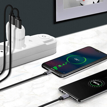 Avis Avizar Chargeur Secteur 2x Ports USB 2.4A Charge sécurisée Câble iPhone iPad iPod Blanc