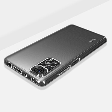 Avizar Coque pour Xiaomi Redmi Note 11 Pro 5G Silicone Souple et Verre Trempé 9H  Transparent Noir pas cher