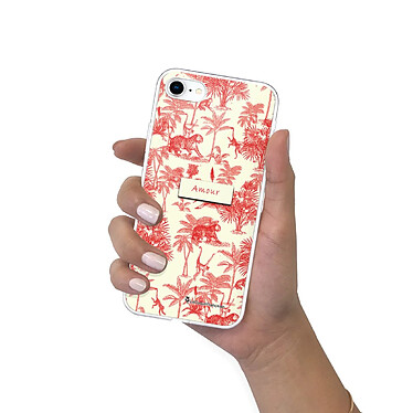 LaCoqueFrançaise Coque iPhone 7/8/ iPhone SE 2020/ 2022 silicone transparente Motif Botanic Amour ultra resistant pas cher