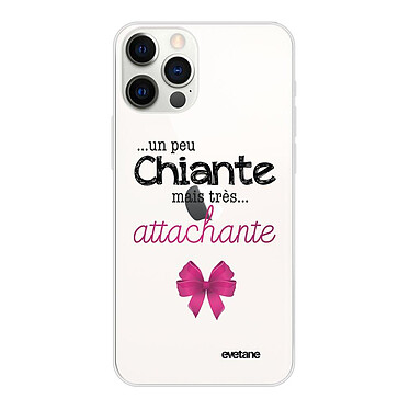 Evetane Coque iPhone 12 Pro Max 360 intégrale transparente Motif Un peu chiante tres attachante Tendance