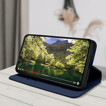 Acheter Avizar Housse Xiaomi Poco X4 Pro 5G Portefeuille Fonction Support Vidéo bleu nuit