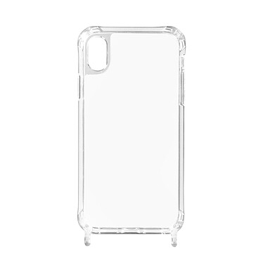 Avizar Coque iPhone XR Anneau personnalisable avec bijou/Chaîne - Transparent