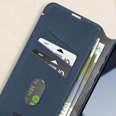 Avis Decoded Étui Cuir pour iPhone 15 Pro Coque détachable Anti-chutes 1.2m Portefeuille Compatible MagSafe Bleu marine