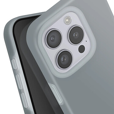 Avis Avizar Coque pour iPhone 16 Pro Silicone Souple Intérieur Doux Bord Surélevé Gris