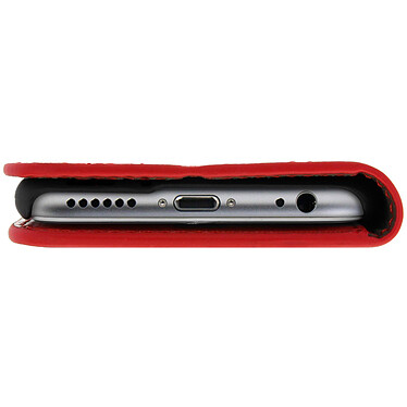Avizar Étui iPhone 6 , iPhone 6s en simili cuir et finition surpiqué - Rouge pas cher