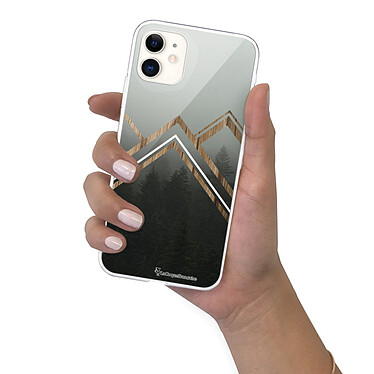 LaCoqueFrançaise Coque iPhone 11 silicone transparente Motif Trio Forêt ultra resistant pas cher